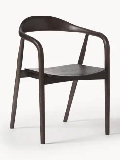 Sedia In Legno Con Braccioli Angelina