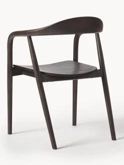 Sedia In Legno Con Braccioli Angelina