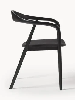 Sedia In Legno Con Braccioli E Cuscino Angelina