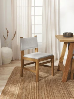 Sedia In Legno Con Rivestimento Liano