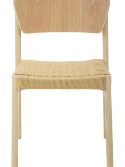 Sedia In Legno Con Seduta In Rattan Danny 2 Pz