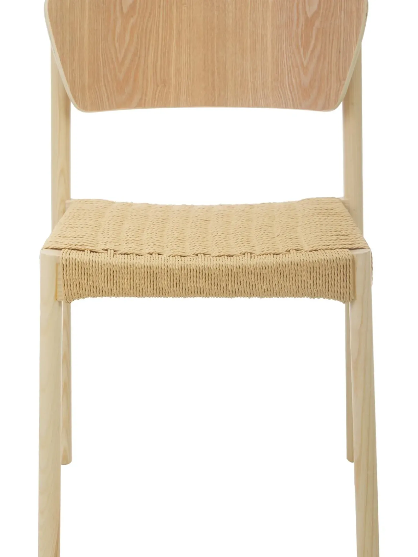 Sedia In Legno Con Seduta In Rattan Danny 2 Pz