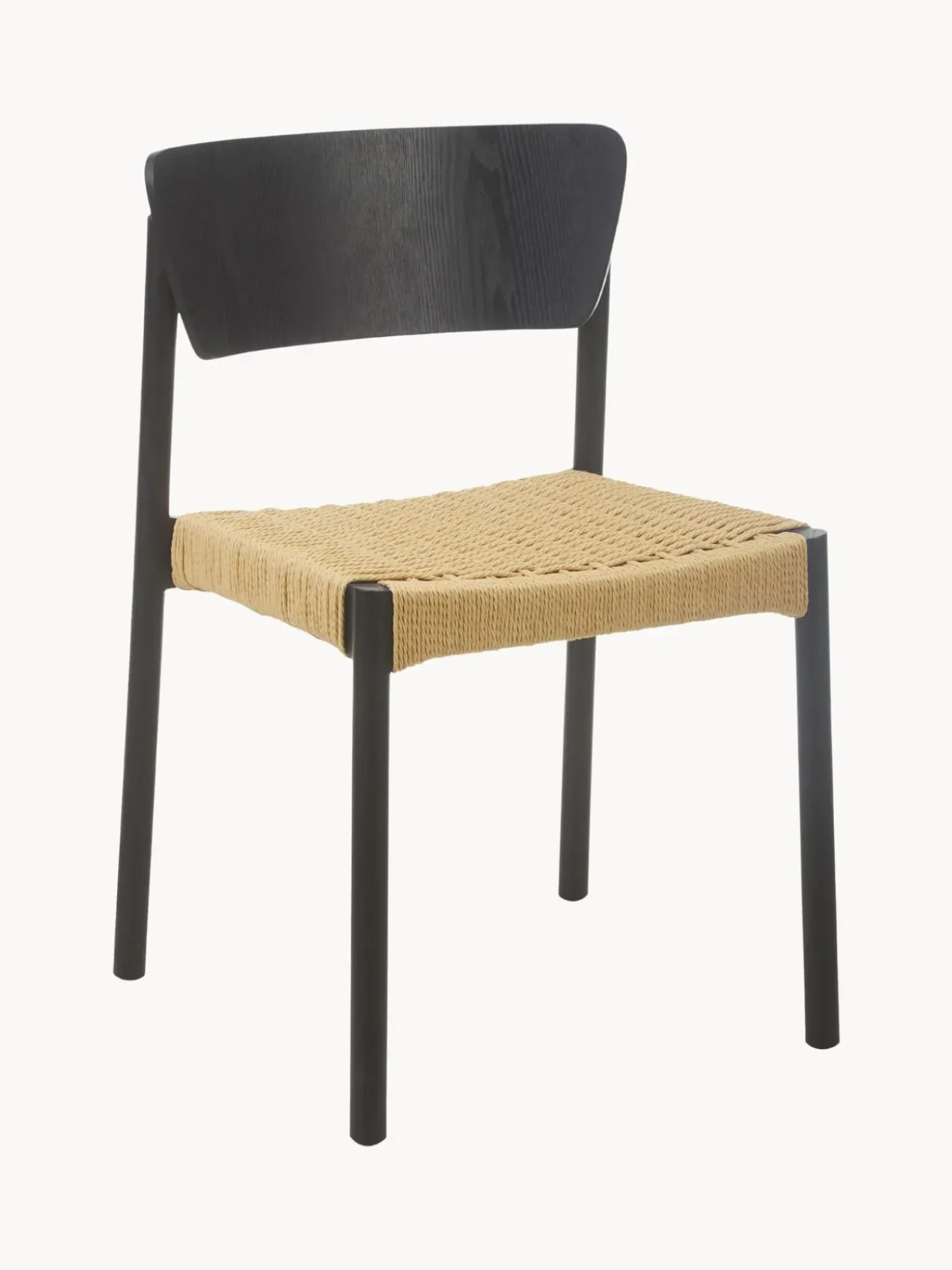 Sedia In Legno Con Seduta In Rattan Danny 2 Pz