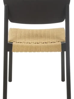 Sedia In Legno Con Seduta In Rattan Danny 2 Pz