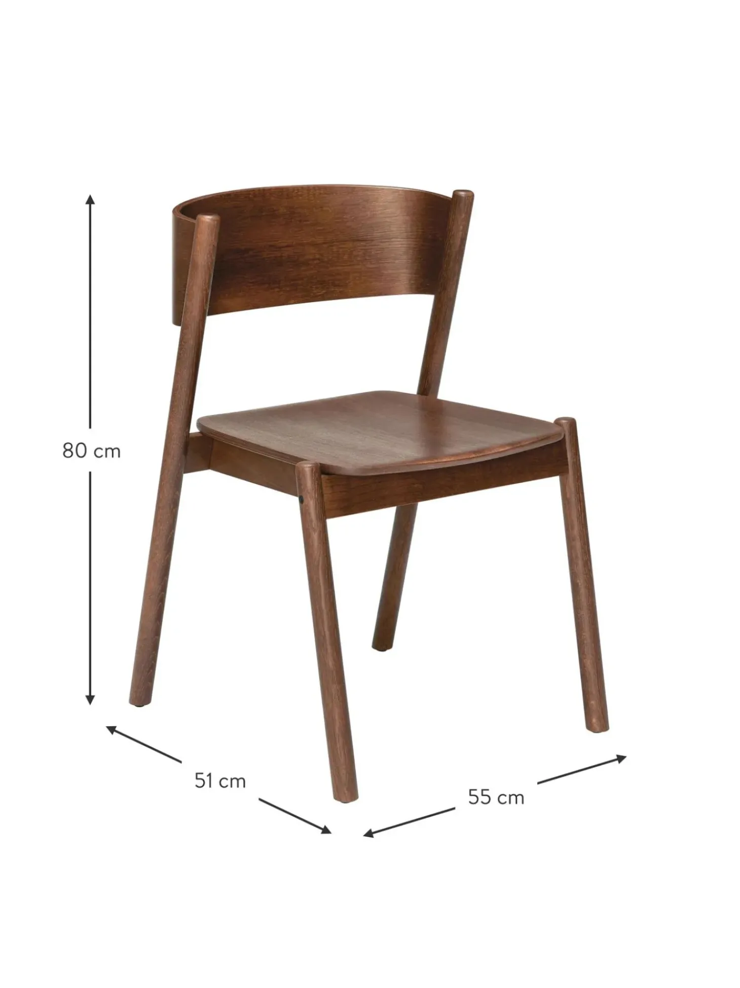 Sedia In Legno Oblique