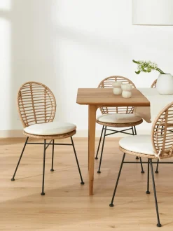 Sedia In Polirattan Con Cuscino Cordula 2 Pz