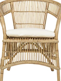 Sedia In Rattan Con Cuscino Consuelo