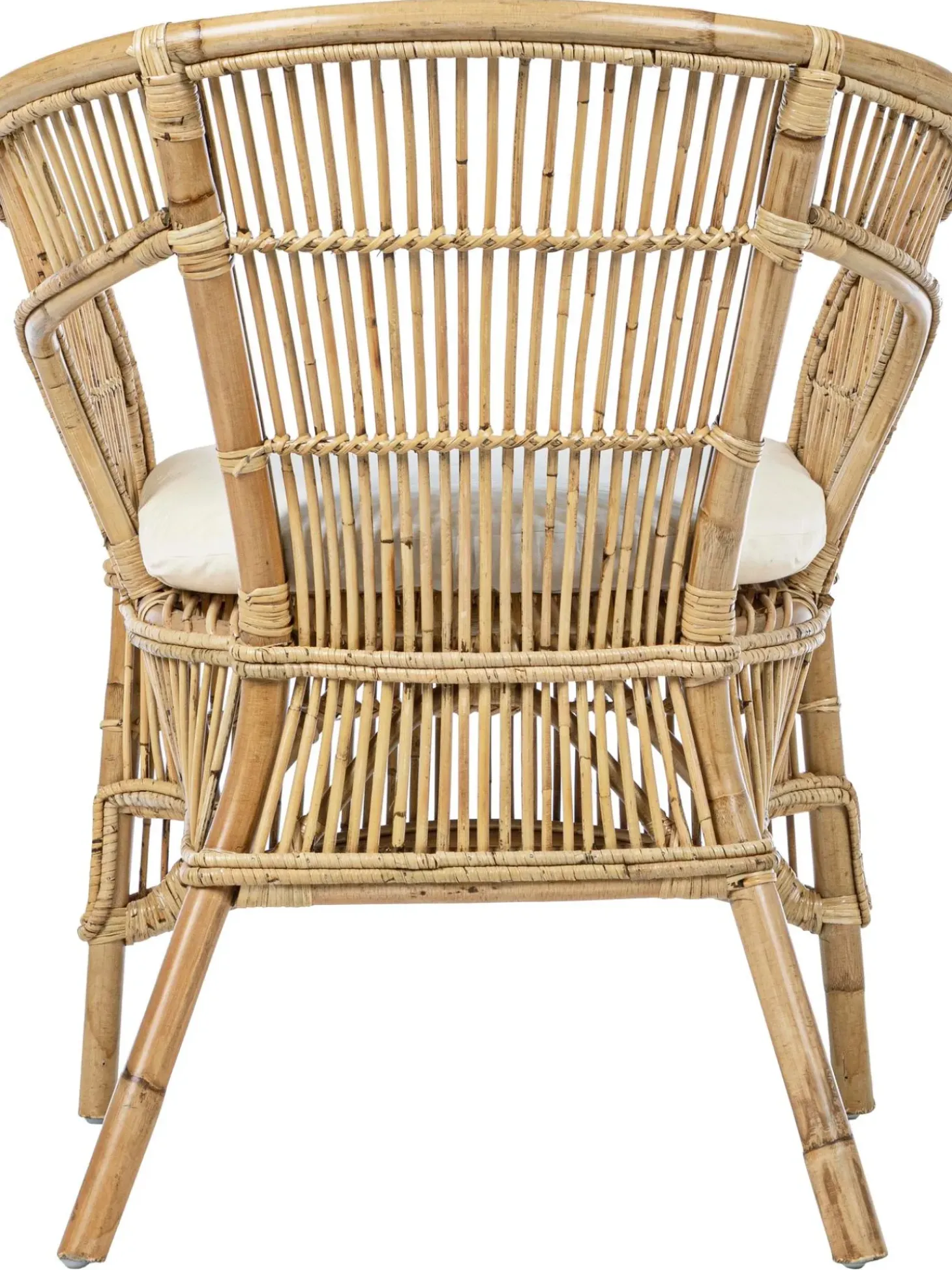 Sedia In Rattan Con Cuscino Consuelo