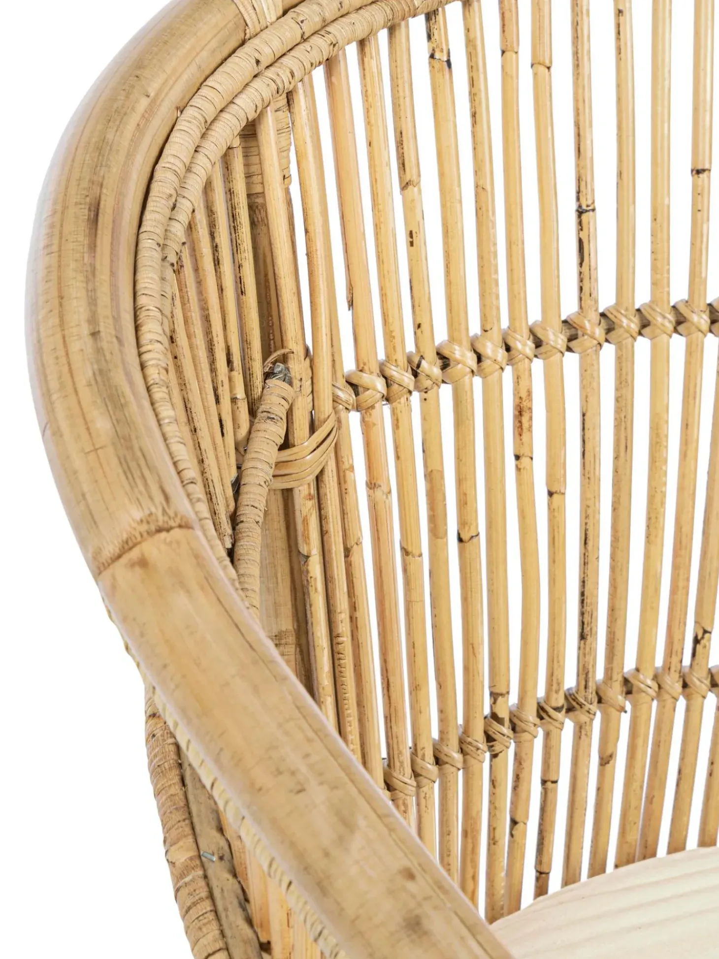 Sedia In Rattan Con Cuscino Consuelo