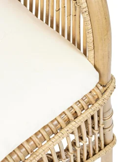 Sedia In Rattan Con Cuscino Consuelo