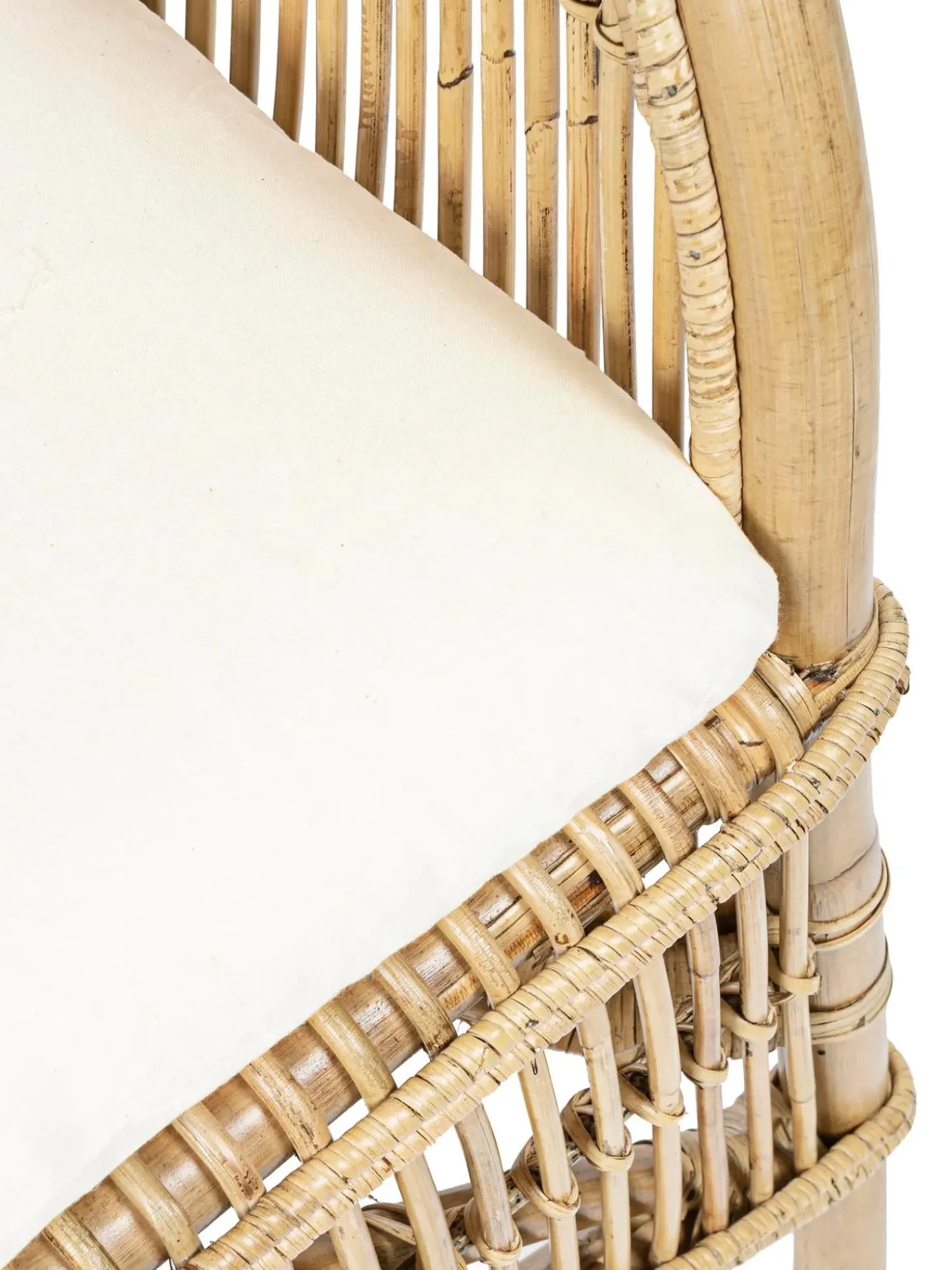 Sedia In Rattan Con Cuscino Consuelo