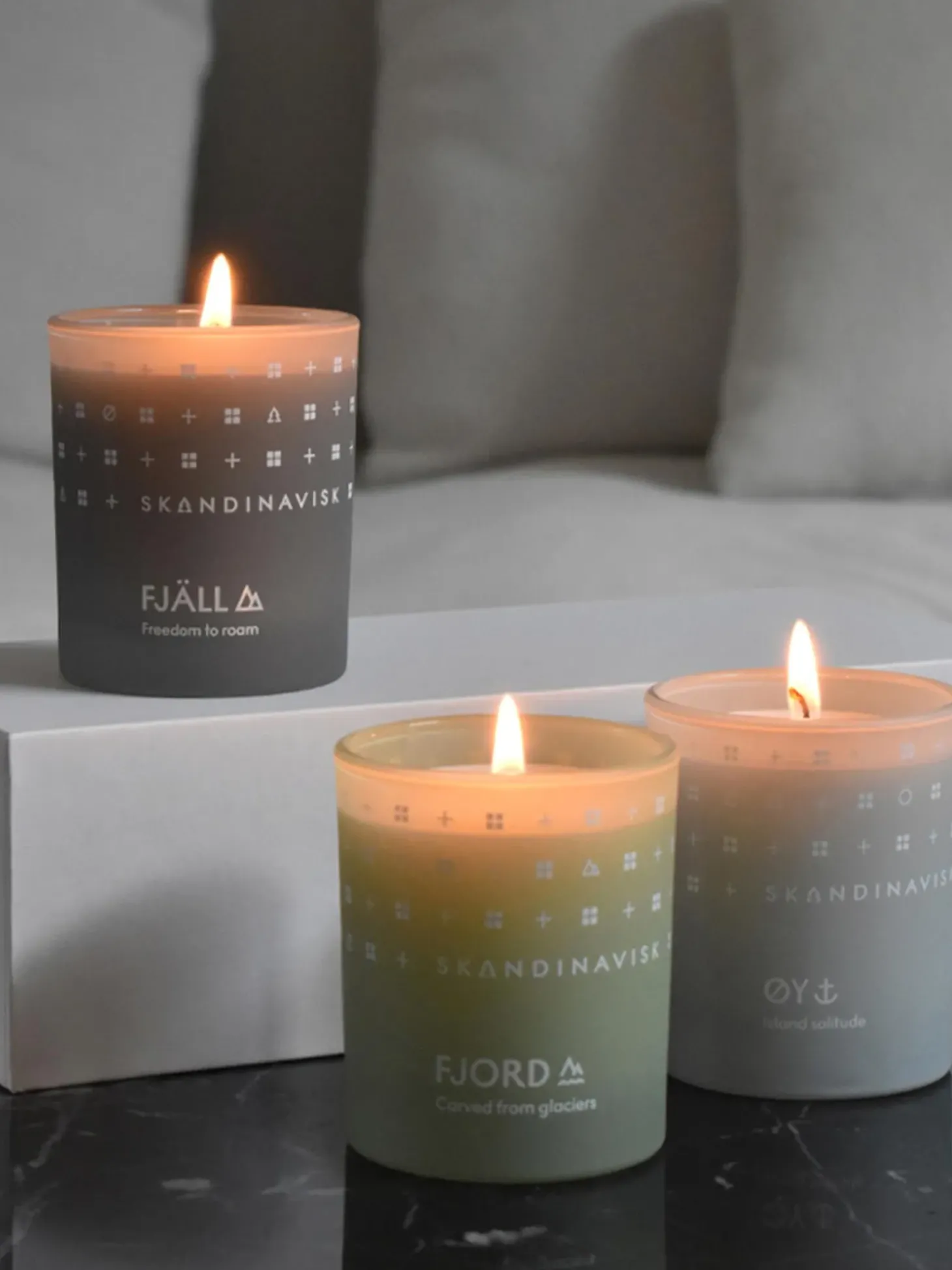 Set 3 Candele Profumate Explore