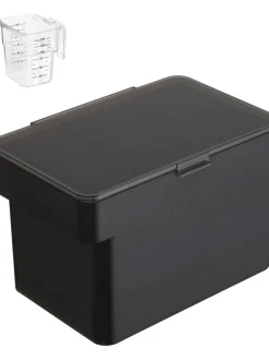 Set 2 Contenitori Per Cibo Per Animali Con Misurino Tower