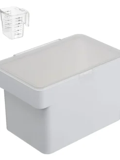 Set 2 Contenitori Per Cibo Per Animali Con Misurino Tower