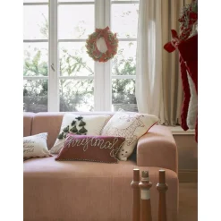 Set 2 Copricuscini In Velluto Rosso Jolly