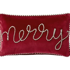 Set 2 Copricuscini In Velluto Rosso Jolly