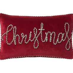 Set 2 Copricuscini In Velluto Rosso Jolly