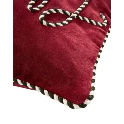 Set 2 Copricuscini In Velluto Rosso Jolly