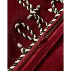 Set 2 Copricuscini In Velluto Rosso Jolly