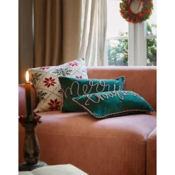 Set 2 Copricuscini In Velluto Verde Jolly