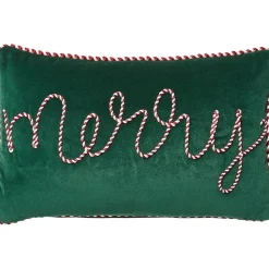 Set 2 Copricuscini In Velluto Verde Jolly