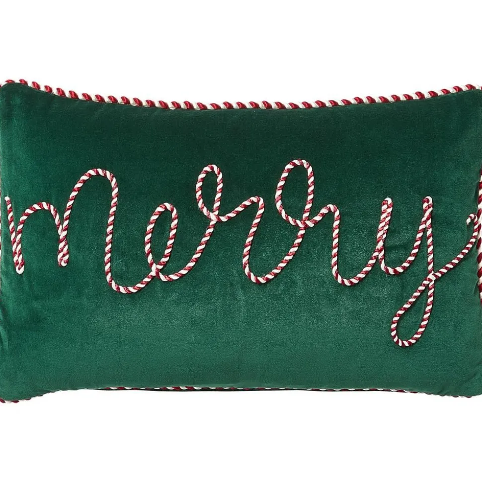 Set 2 Copricuscini In Velluto Verde Jolly