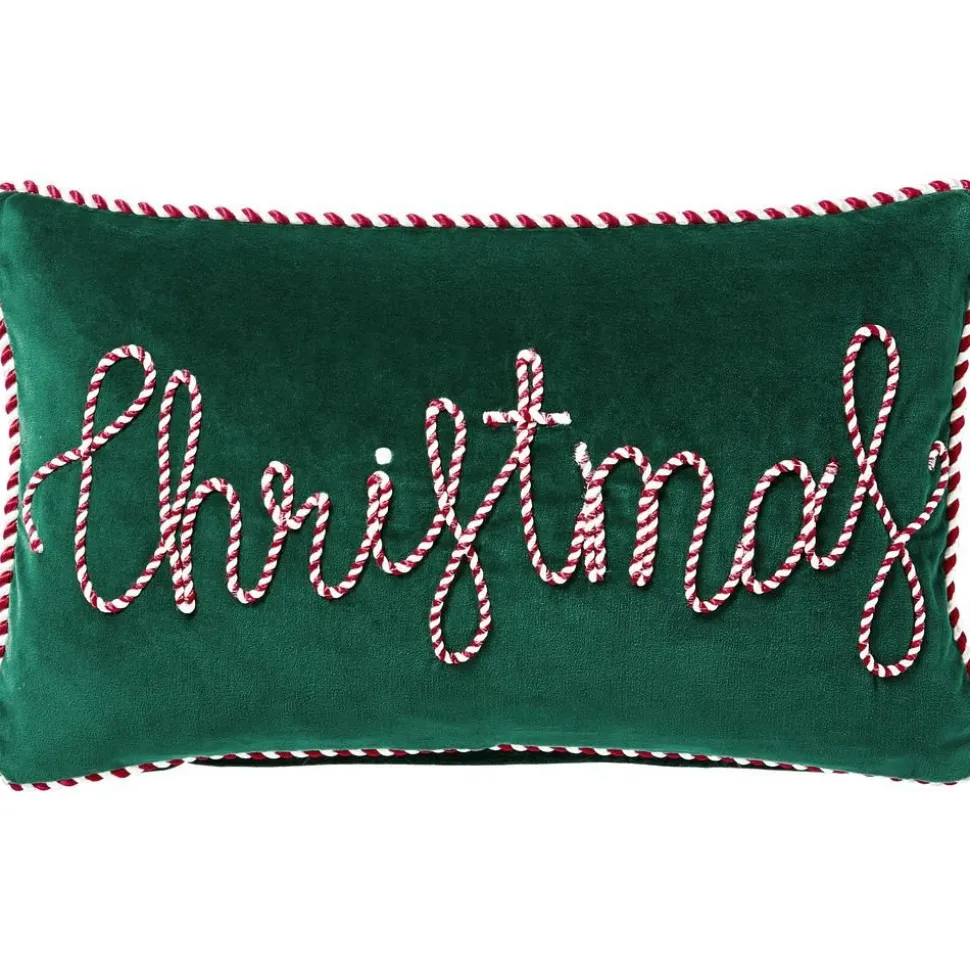 Set 2 Copricuscini In Velluto Verde Jolly