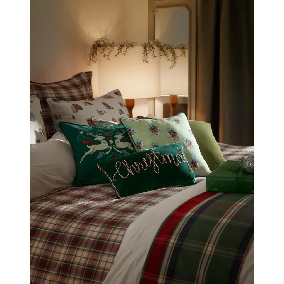 Set 2 Copricuscini In Velluto Verde Jolly