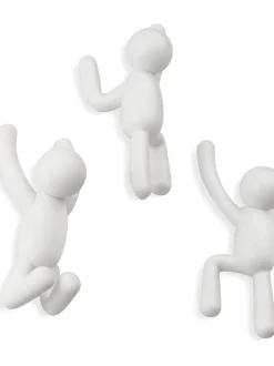 Set 3 Ganci Appendiabiti Da Parete Buddy