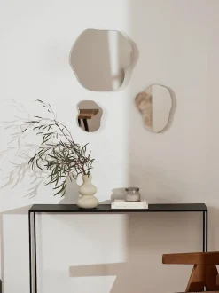 Set 3 Specchi Da Parete Dalla Forma Organica Senza Cornice Lia