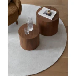 Set 2 Tavolini Da Salotto In Legno Dan