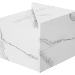 Set 2 Tavolini Da Salotto Effetto Marmo Vilma