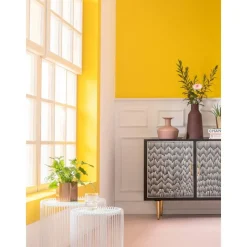 Set 2 Tavolini Da Salotto Con Piano In Vetro Wire