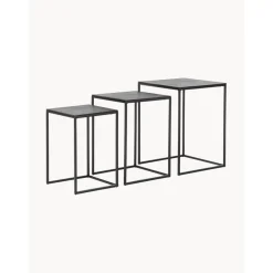 Set 3 Tavolini In Metallo Dwayne