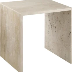 Set 2 Tavolini In Travertino Varu