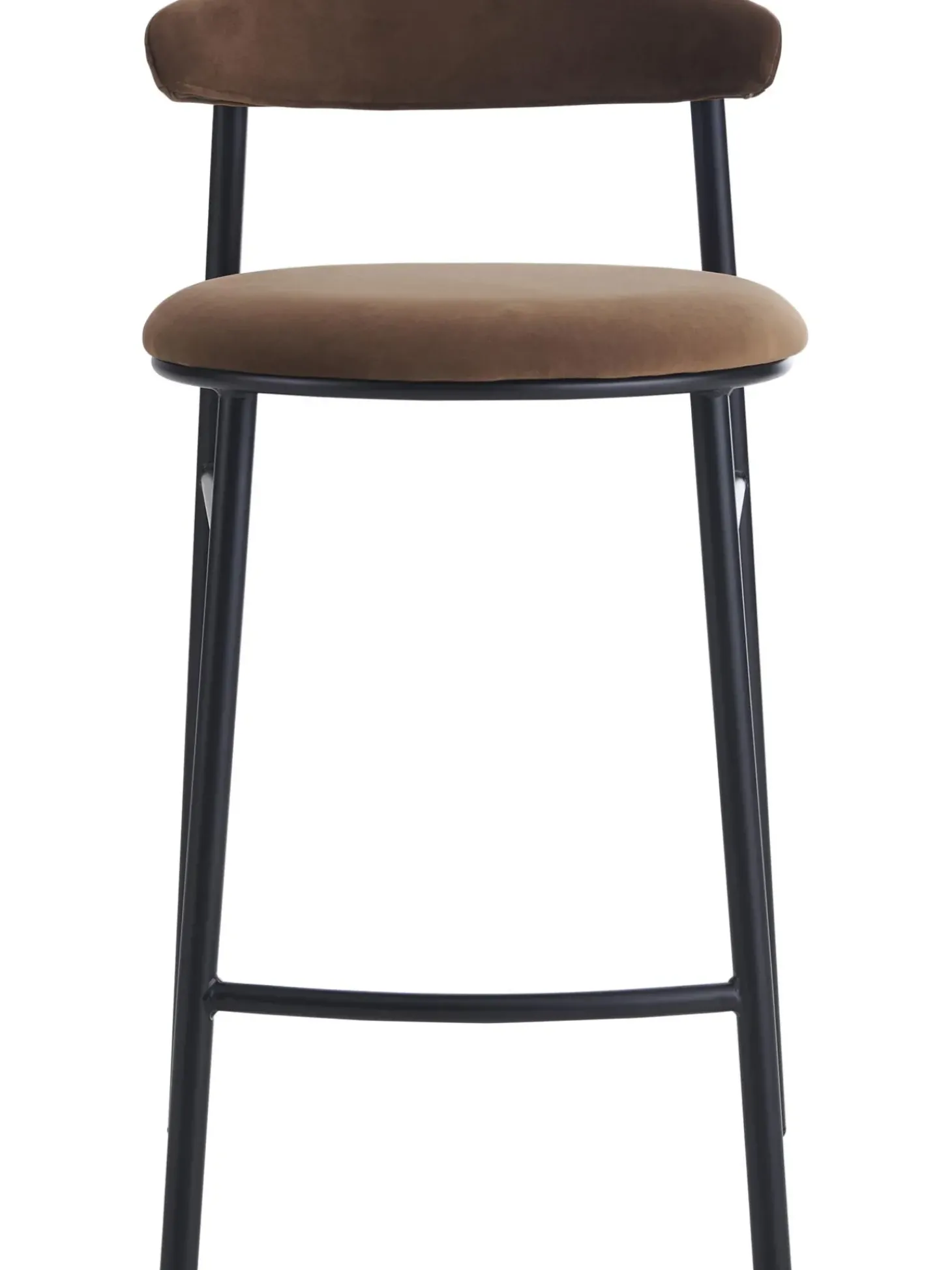 Sgabello Alto In Velluto Doggi