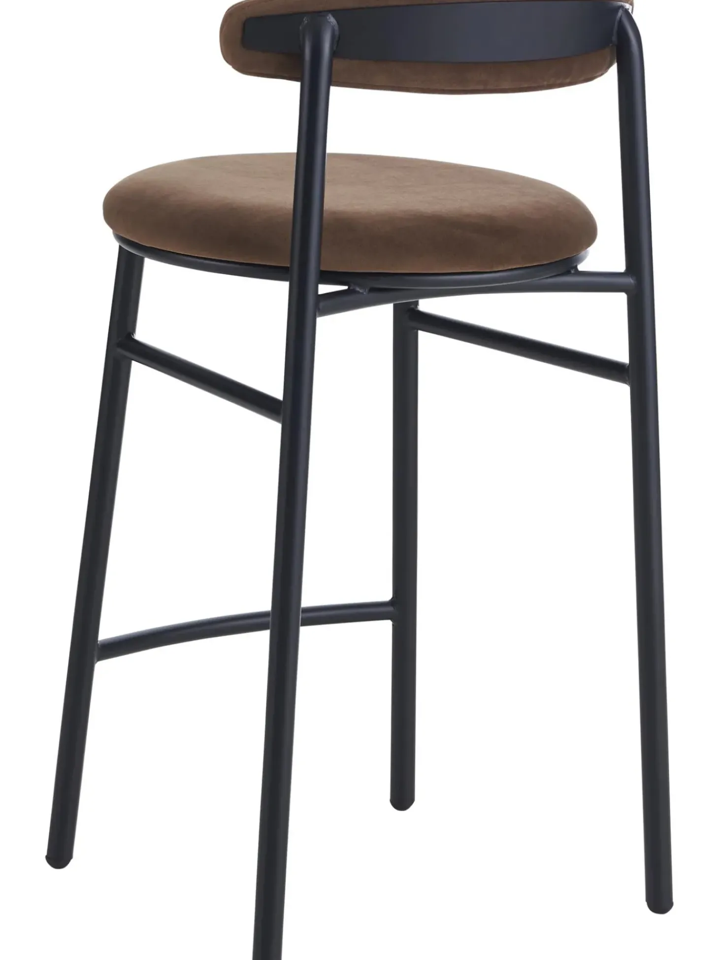 Sgabello Alto In Velluto Doggi