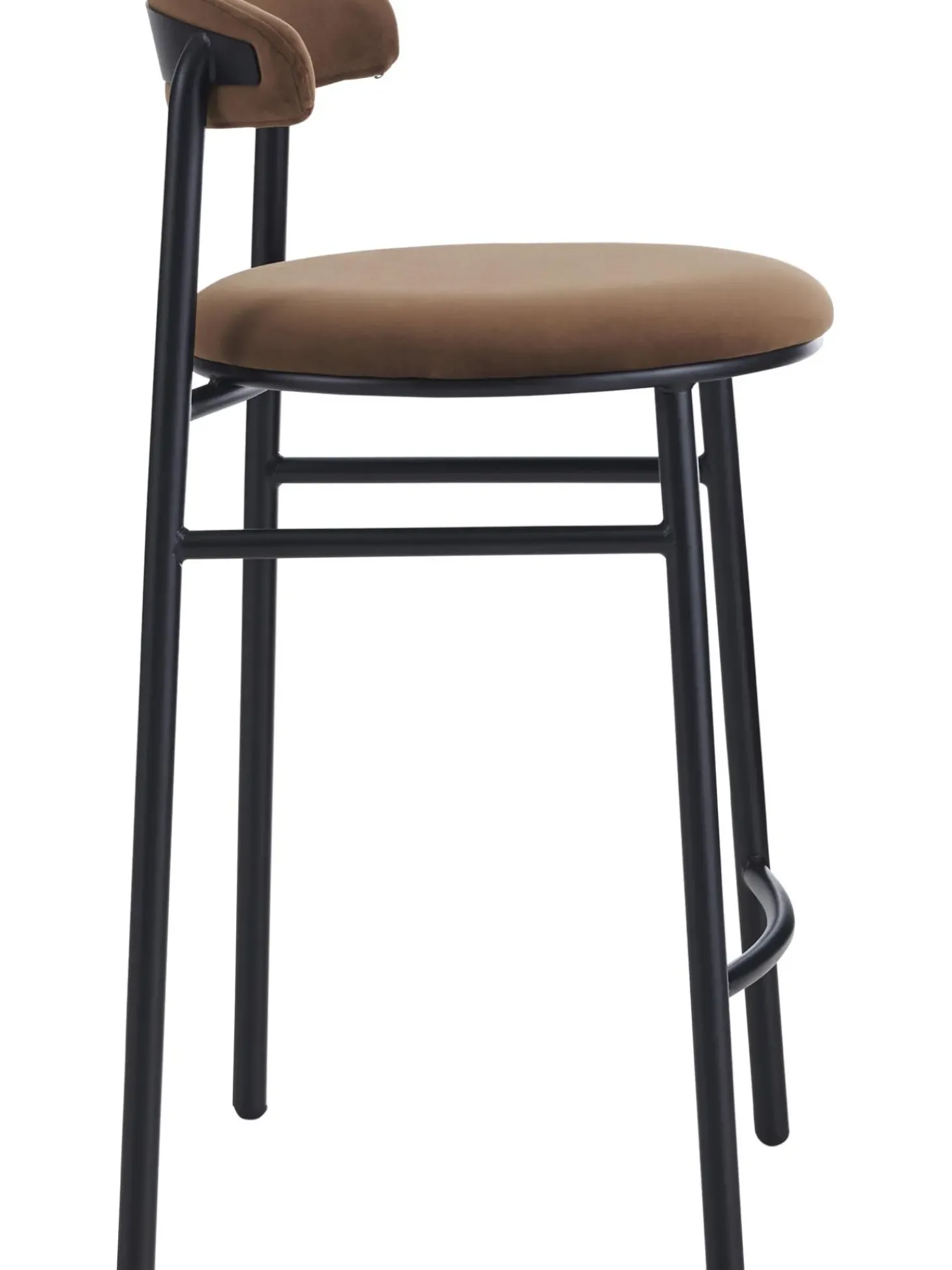 Sgabello Alto In Velluto Doggi