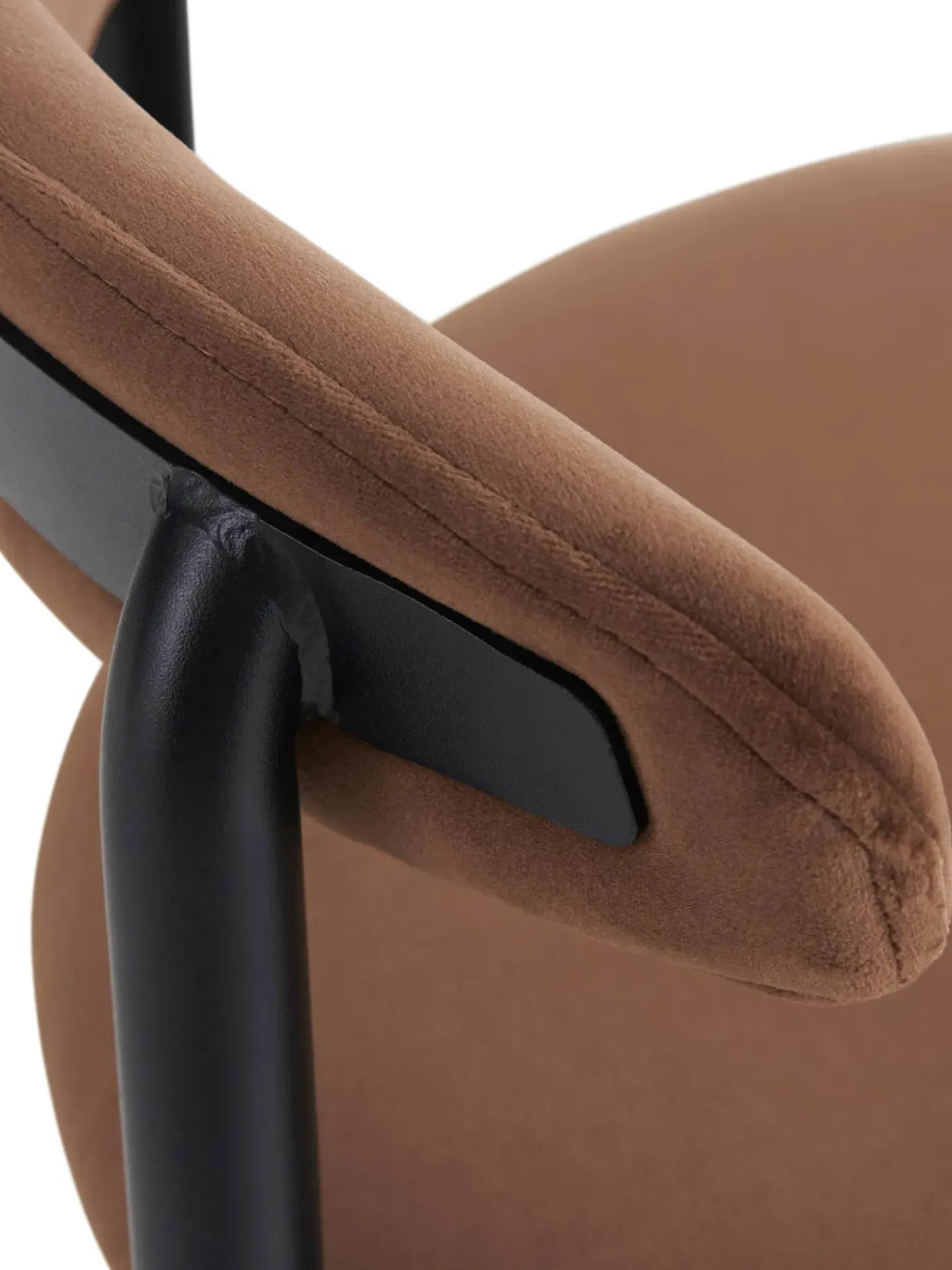 Sgabello Alto In Velluto Doggi