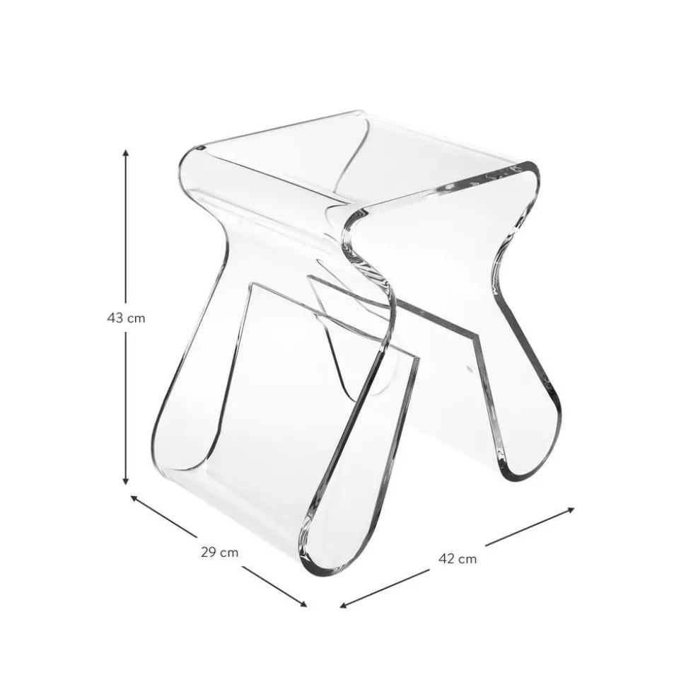 Sgabello Con Portariviste Loop