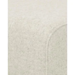 Sgabello Con Rivestimento In Lana E Piedini In Legno Archie