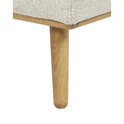 Sgabello Con Rivestimento In Lana E Piedini In Legno Archie