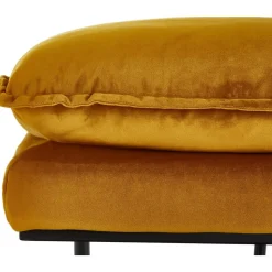 Sgabello Da Divano In Velluto Retro