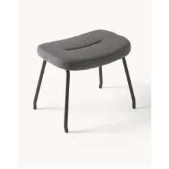 Sgabello Imbottito Con Gambe In Metallo Wing