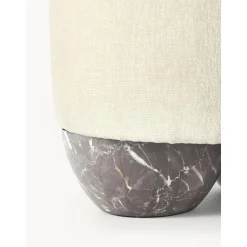 Sgabello Imbottito Lino