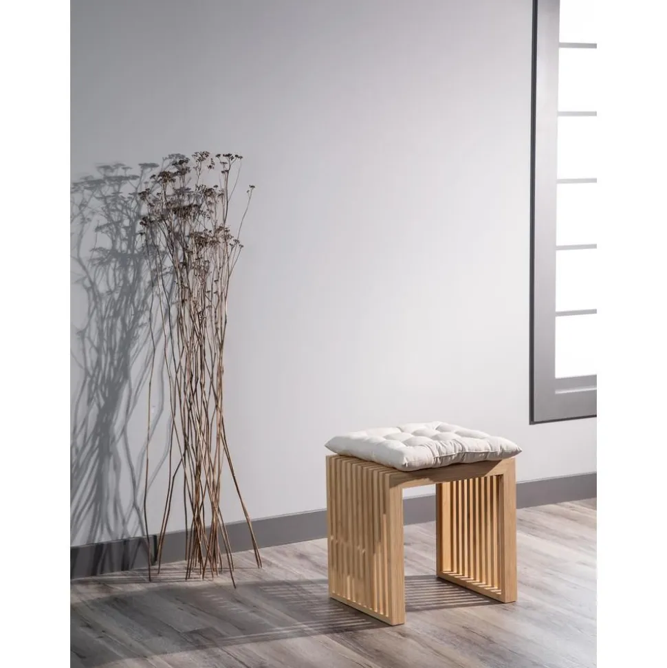 Sgabello In Bambu Rib