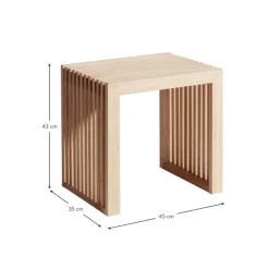 Sgabello In Bambu Rib