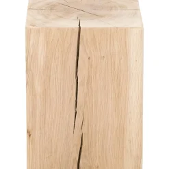 Sgabello In Legno Di Quercia Massiccio Block
