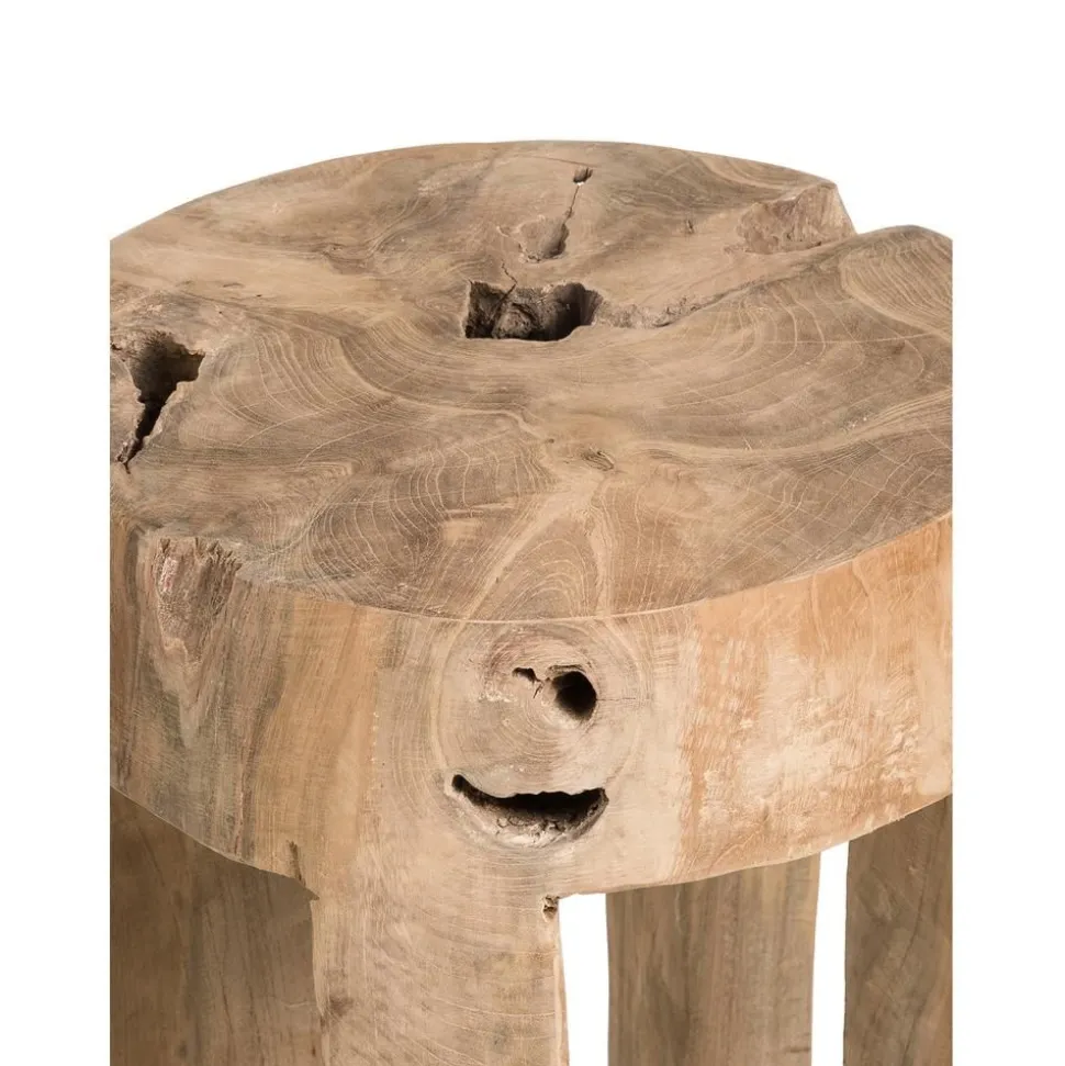 Sgabello In Legno Di Teak Java