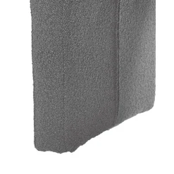 Sgabello In Tessuto Boucle Grigio Penelope